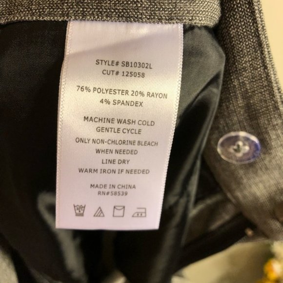 Kut From the Kloth Gray Workwear Dress Pants 12L - Picture 6 of 6